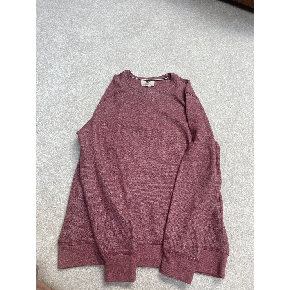 BT Supply Co Pullover M Shirt Cabernet NWOT Crew Neck High Low 27” Front 21” P